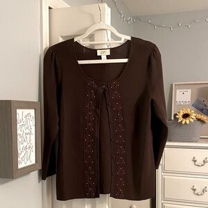 LOFT Beaded Cardigan